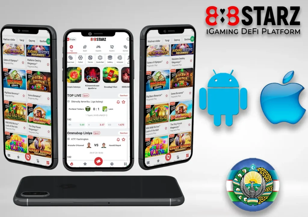 Xush kelibsiz bonusli 888starz mobil ilovasi